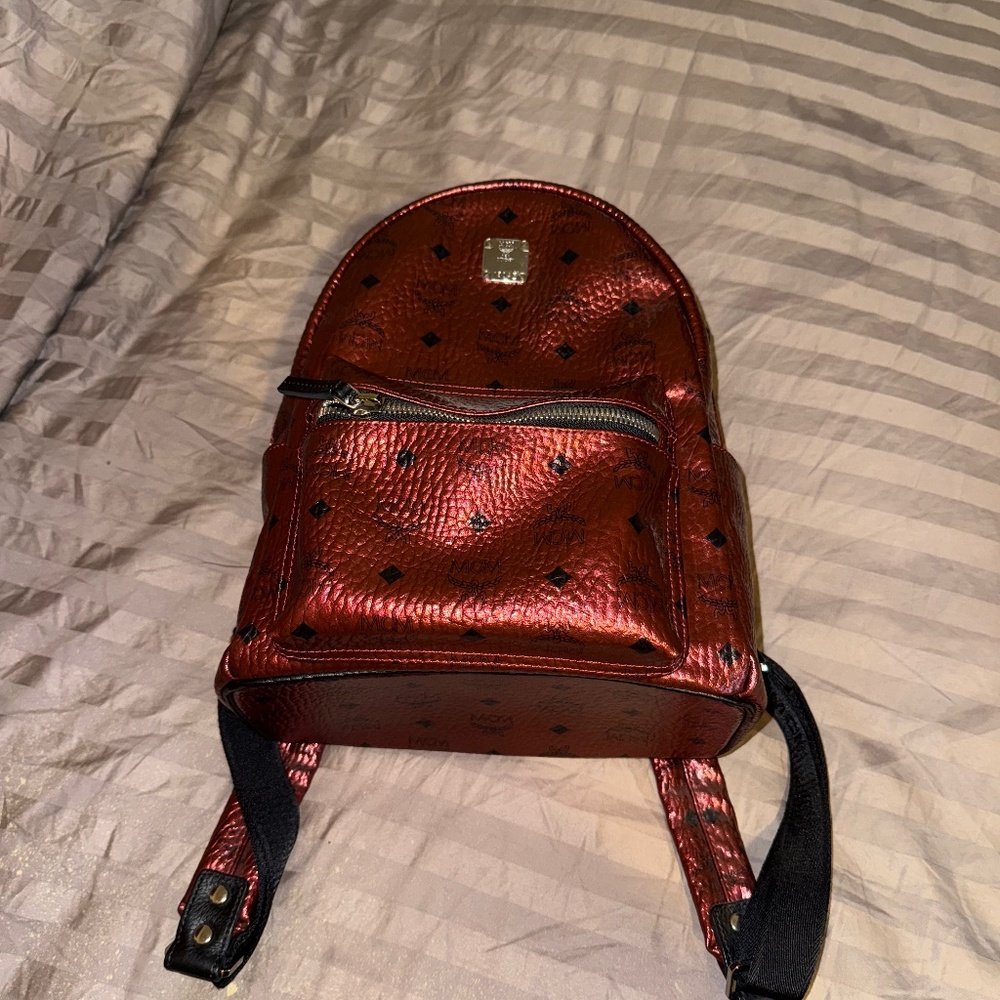 MCM RED BACKPACK ORIGINAL - image 1